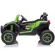Dvivietis elektromobilis UTV Buggy Racing 4x4, Žalias