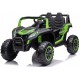 Dvivietis elektromobilis UTV Buggy Racing 4x4, Žalias