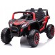 Dvivietis eektromobilis vaikams Buggy Atv Racing 4x200w 24v, raudonas