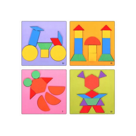 Mokomoji Montessori magnetinė dėlionė 