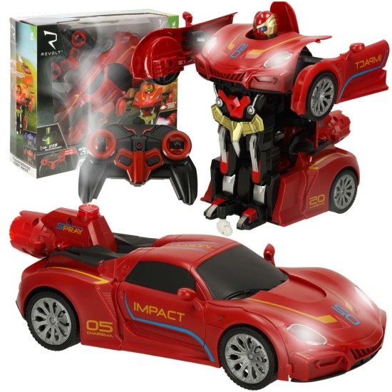 Nuotoliniu būdu valdomas automobilis transformeris - robotas, Revolt