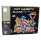 Šviečiantis Magnetinis lavinamasis konstruktorius Light Magnetic, 202 dalių