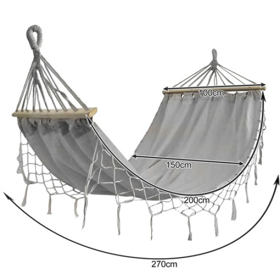 Pakabinamas hamakas 200 x 150 cm.