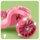 Triratis paspirtukas su sėdyne, Cat 2in1, Rose