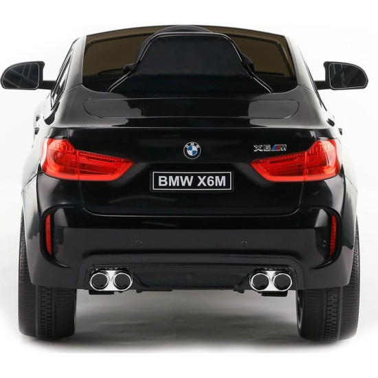 Vienvietis vaikiškas elektromobilis BMW X6M,  Juodas
