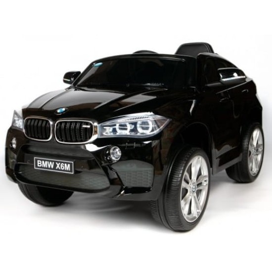 Vienvietis vaikiškas elektromobilis BMW X6M,  Juodas