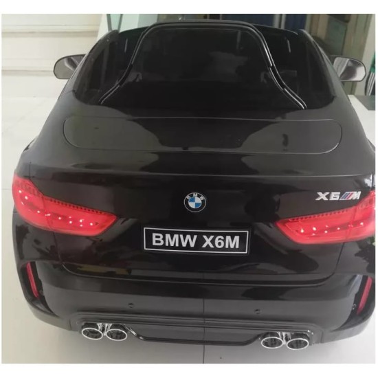 Vienvietis vaikiškas elektromobilis BMW X6M,  Juodas