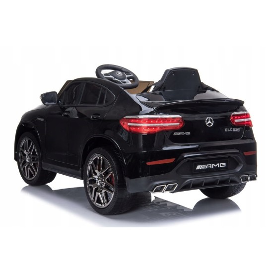 Vienvietis vaikiškas elektromobilis Mercedes Benz GLC 63S  4x4, Juodas