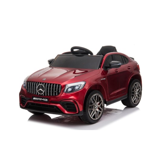 Vienvietis vaikiškas elektromobilis Mercedes Benz GLC 63S Lakuotas  4x4, Dark Red