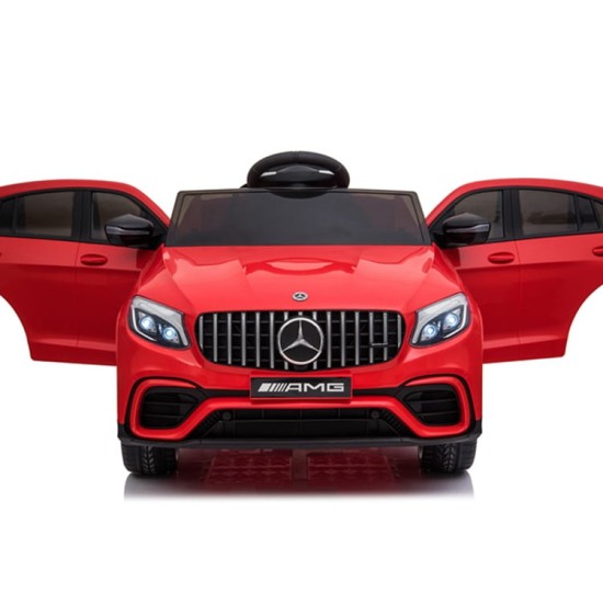 Vienvietis vaikiškas elektromobilis Mercedes Benz GLC 63S  4x4, Raudonas