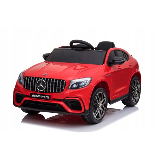 Vienvietis vaikiškas elektromobilis Mercedes Benz GLC 63S  4x4, Raudonas