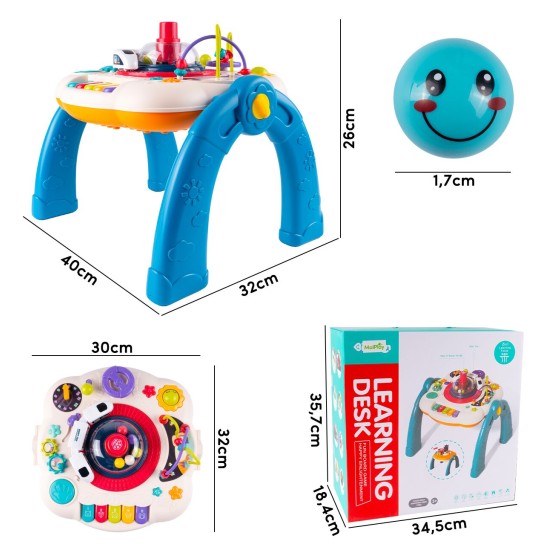 Mokomasis Interaktyvus stalas Montessori 4in1