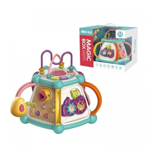 Ergoterapinis veiklos kubas magic box 7 in 1