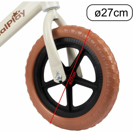 Balansinis dviratukas Malplay 12" Eva, baltas