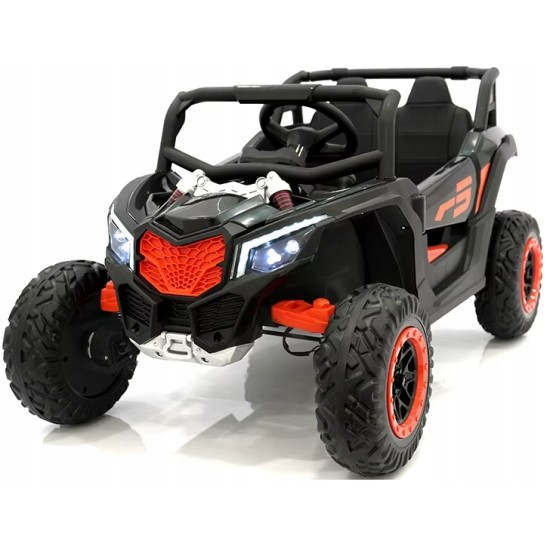 Elektromobilis vaikams Buggy UTV NEL-901 Black 4x4, Juodas