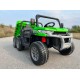 Dvivietis vaikiškas elektromobilis Farmer Truck, žalias 4x4 300 W