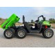 Dvivietis vaikiškas elektromobilis Farmer Truck, žalias 4x4 300 W