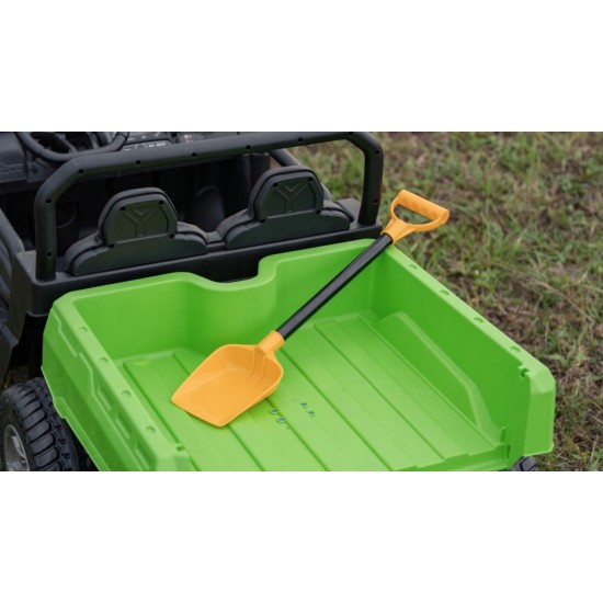 Dvivietis vaikiškas elektromobilis Farmer Truck, žalias 4x4 300 W