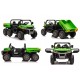Dvivietis vaikiškas elektromobilis Farmer Truck, žalias 4x4 300 W