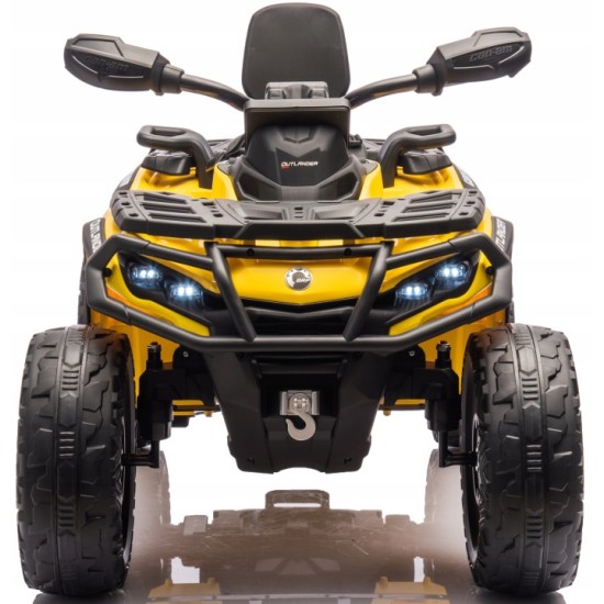Elektrinis keturratis Quad Can Am Outlander 4x4 800W DK-CA005, geltonas