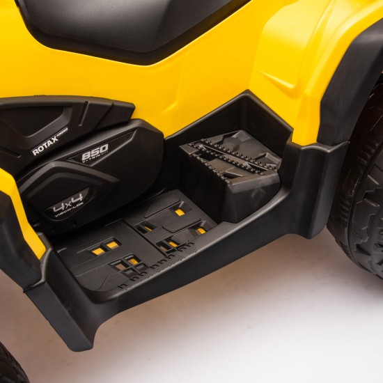 Elektrinis keturratis Quad Can Am Outlander 4x4 800W DK-CA005, geltonas
