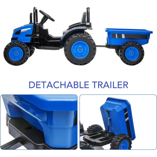 Elektrinis traktorius su priekaba Farmer, Blue