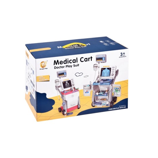 Gydytojos rinkinys su vežimėliu "Medical Cart"