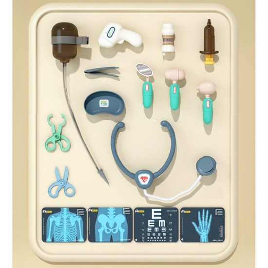 Gydytojos rinkinys su vežimėliu "Medical Cart"