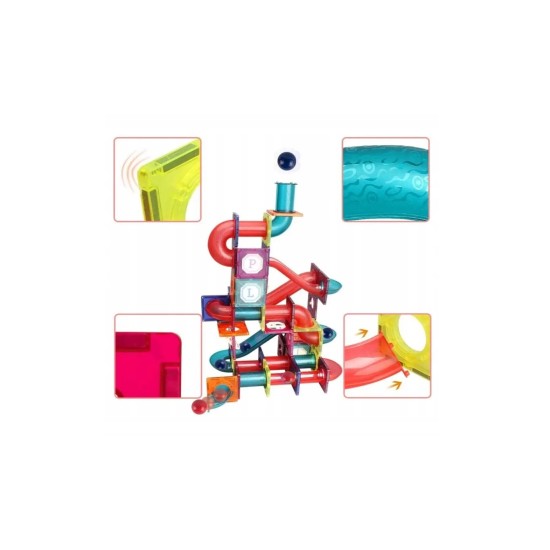 Lavinamasis Magnetinis 3D konstruktorius, 72 elementų