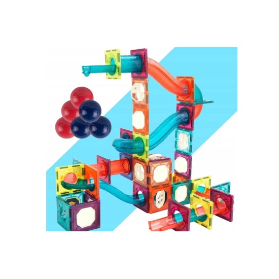 Lavinamasis Magnetinis 3D konstruktorius, 72 elementų