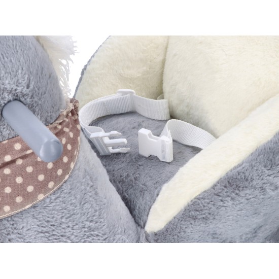 Muzikinis supamas arkliukas 2 in 1, Grey