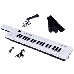 Elektroninis keyboardas vaikams su mikrofonu ir dirželiu, 37 klavišai