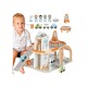 Medinė kosminė stotis – garažas su priedais Tooky Toy TJ903
