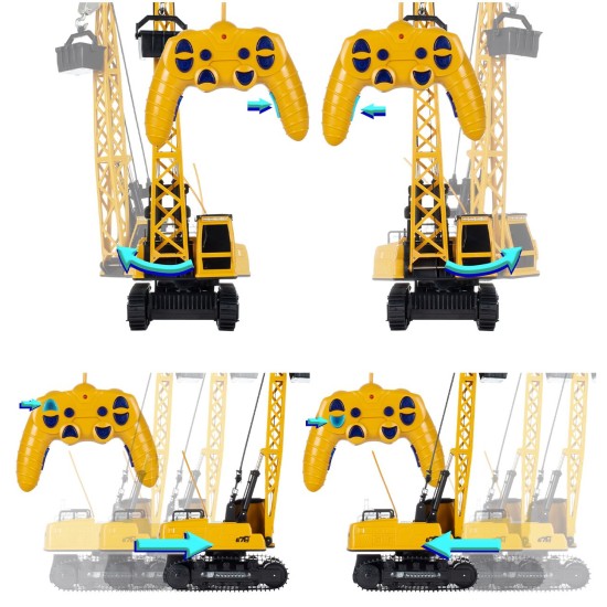 Nuotoliniu būdu valdomas statybinis kranas RC, 50 cm