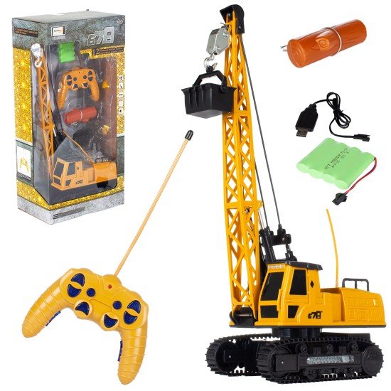 Nuotoliniu būdu valdomas statybinis kranas RC, 50 cm