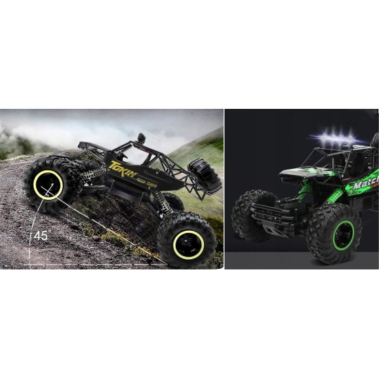 RC automobilis Rock Crawler 1:12 4WD METAL, žalias