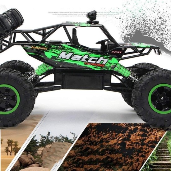 RC automobilis Rock Crawler 1:12 4WD METAL, žalias
