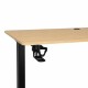 Reguliuojamas elektrinis rašomasis stalas 120x60 cm, Rudas