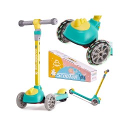 Triratis paspirtukas scooter LED DINOSAUR