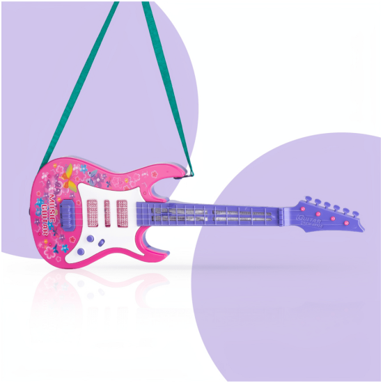 Vaikiška gitara 53 cm su šviesa ir garsu
