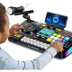 Vaikiškas DJ pultas su mikrofonu, pianino klaviatūra, Bluetooth ir DJ patefonu