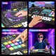 Vaikiškas DJ pultas su mikrofonu, pianino klaviatūra, Bluetooth ir DJ patefonu