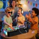 Vaikiškas DJ pultas su mikrofonu, pianino klaviatūra, Bluetooth ir DJ patefonu
