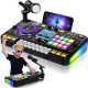 Vaikiškas DJ pultas su mikrofonu, pianino klaviatūra, Bluetooth ir DJ patefonu