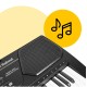 Vaikiškas pianinas  - sintezatorius su mikrofonu ir kėdute - mėlynas Music