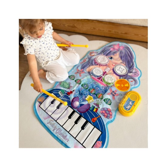 WOOPIE 2in1 muzikinis kilimėlis „Undinėlė“
