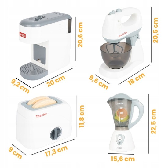 Žaislinis virtuvės prietaisų rinkinys 4in1 vaikams