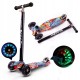 Triratis paspirtukas scooter su Led ratais Graffiti Buty