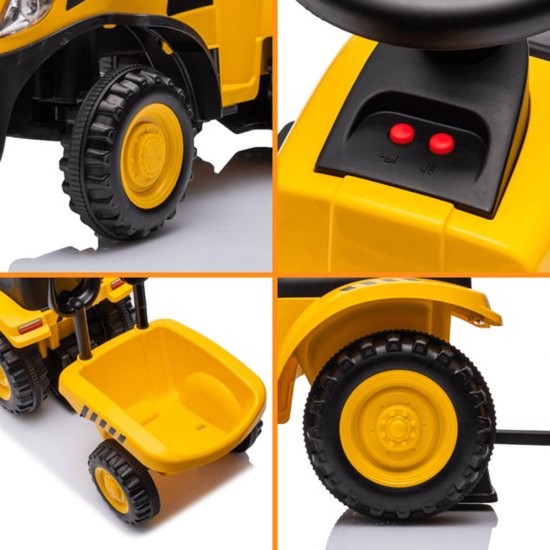 Vaikiškas traktorius su priekaba "CAT" caterpillar 