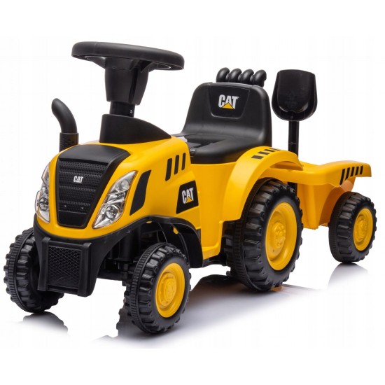 Vaikiškas traktorius su priekaba "CAT" caterpillar 